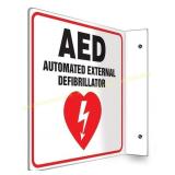 AED Automated External Difibrillator Sign 8x8