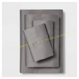 Queen 400-Thread Dark Gray Sheet Set