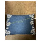 Lumbar Floral Eyelet Throw Pillow