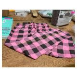 Pink checkered pajama pants - size large