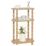 MaxSmeo Narrow Side Table, 3-Tier Shelves