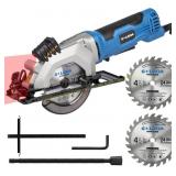 Mini Circular Saw 4A 3500RPM with 2x24T Blades