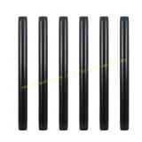 GeilSpace 6 Pack 3/4" 12" Black Pipe