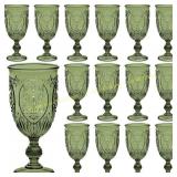 Plastic Goblets 7.5oz Olive Green 24 Pcs