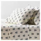 Threshold Full Flannel Sheet Set Blue