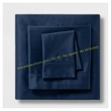 King Solid 400TC Sheet Set Metallic Blue