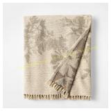 Threshold Woven Floral/Leave Pattern Throw blanket