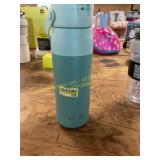 Stainless steel hydration water bottle green
