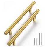 Haliwu 20 Pack Cabinet Handles 4" Brass Gold
