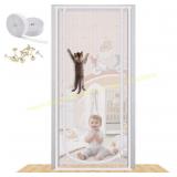 Reinforced Cat Screen Door, 35.5X82