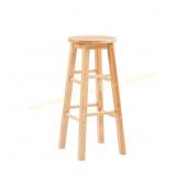 Lopes 29 in Wood Backless Bar Stool with Seat