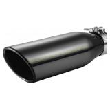 2Ct A-KARCK Black Chrome Exhaust Tip 2.25-3.5in