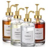 Coffee Bar Syrup Dispenser 4 Pack (Gold Pump)