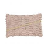 Saro 12x20 Nubby Decorative Pillow, Pink