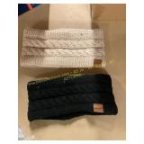 2ct headbands, brown, black