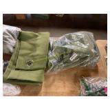 Curtains unknown size an brand green