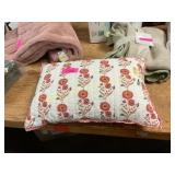 Flower throw pillow