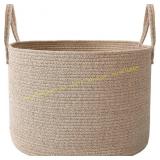 Woven Blanket Basket 65L Rope Storage Bin
