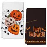 Happy Halloween Kitchen Towels Set of 2