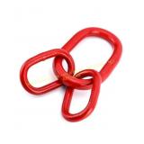 QWORK Chain Sling Ring, 10360 lbs, Red