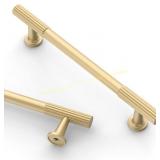 Asidrama 10 Pack Brushed Gold Cabinet Pulls