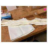 Plastic placemats and leggings