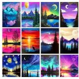 Tiny Fun 12 Pack Diamond Painting Kits 12x16