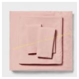 Room Essentials Pink Microfiber Sheet Set FULL