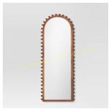 25x65 Carved Beaded Floor Mirror - Threshold