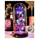 Mothers Day Rose Gift: Purple Crystal Rose