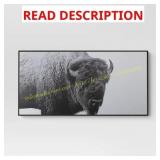 47"x24" Buffalo Wall Canvas Black - Threshold