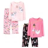 Carter s Girls Pajama Set (Cotton Top) 3T