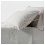Queen 250TC Organic Percale Sheet Set 4pc