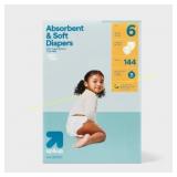 Up&Up Disposable Diapers Size 6 144ct