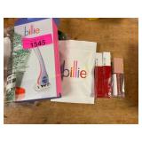 Billie razor & refil set + 3 Maybelline lips