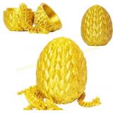 3D Printed Dragon Egg Easter Basket Toy (Gold)