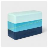 Yoga Block Tri Color All in Motion  - Blue