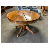 Round oak table