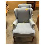 2 ct. blue upholstered chairs