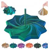 3D Fidget Star with Handle (Blue-Green)