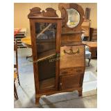 Oak drop front secretary