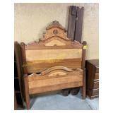 Oak Eastlake full size bed frame