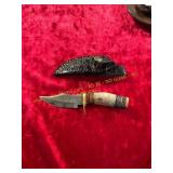 Damascus Knife with Sheath