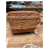 Longaberger Recipe Box + Basket with Feet