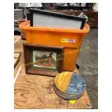 Peasant Picture, Plates, Pitcher, Etc