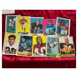 10ct 1960 s Topps NFL Card Lot