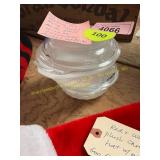 2ct Vin. 10-12oz Casserole Dishes w/Lids