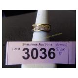 Simulated diamond ring   Size 8