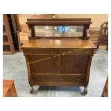 Oak buffet with Mirror