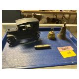 Cast Iron Car, Bells, Pocket Knife